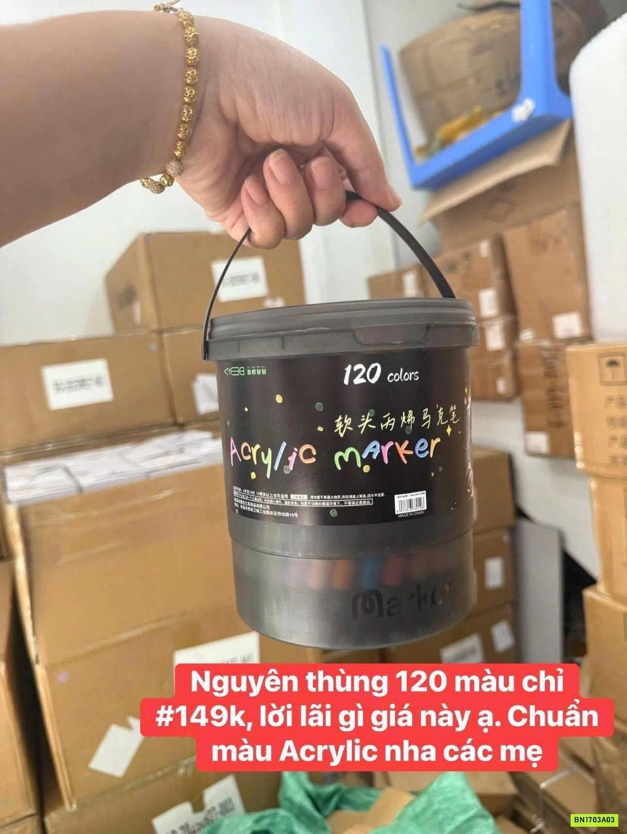 SET HỘP 120 MÀU ACRYLIC