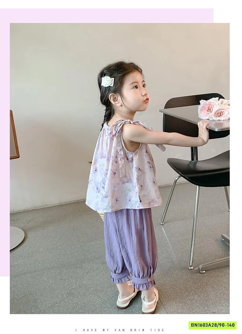 SÉT BABYDOLL HOA TÍM 2 DÂY