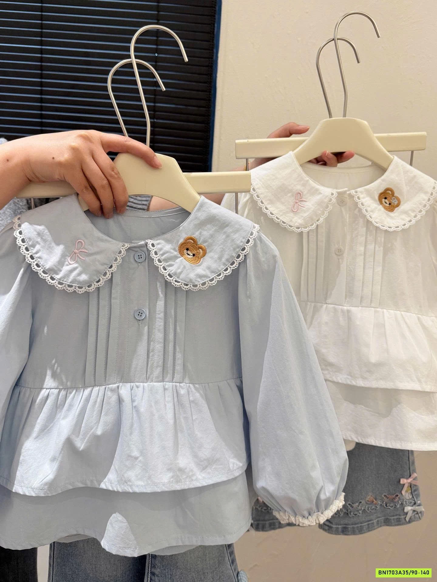 ÁO SƠ MI GẤU CHO BG