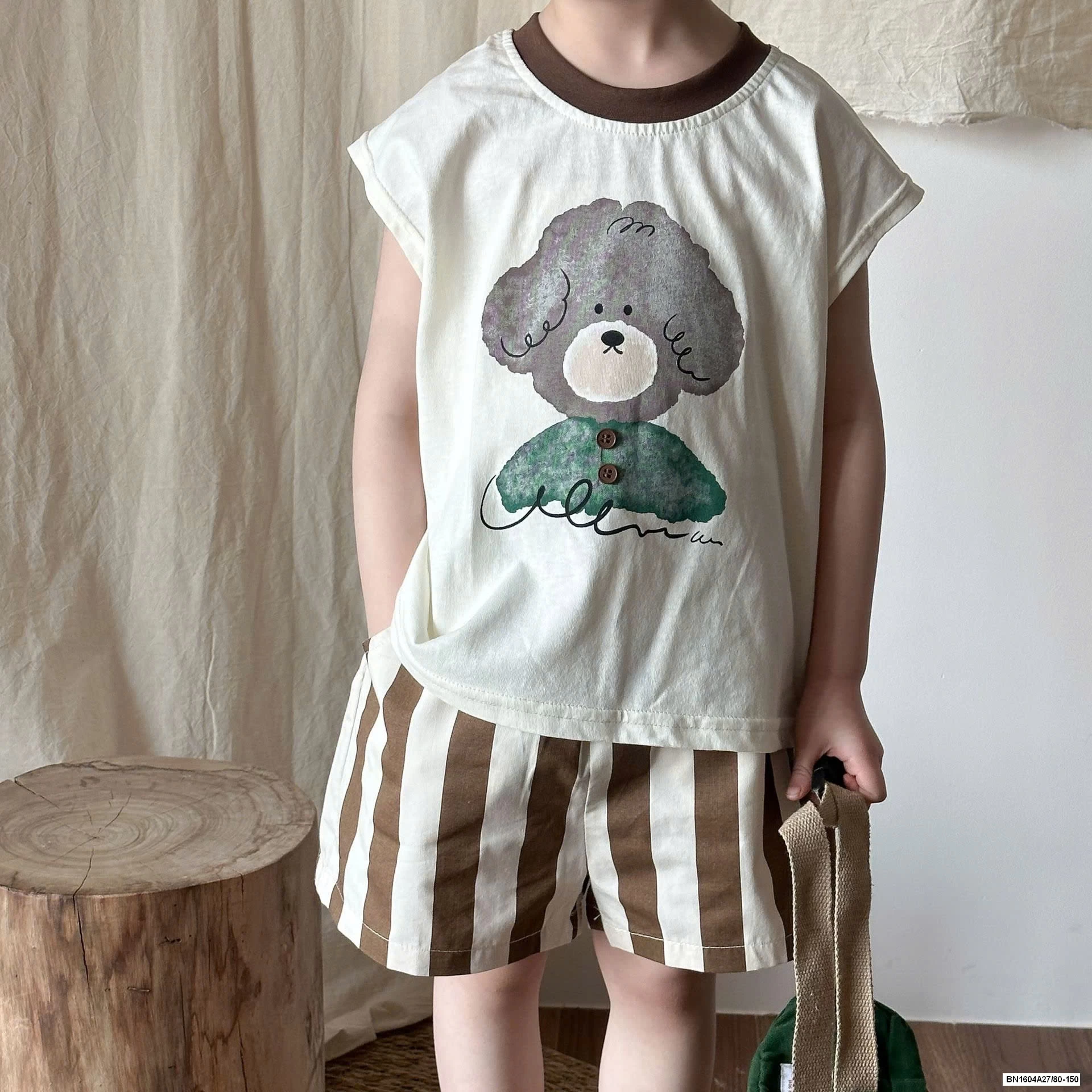 SÉT BỘ CÚN QUẦN SỌC