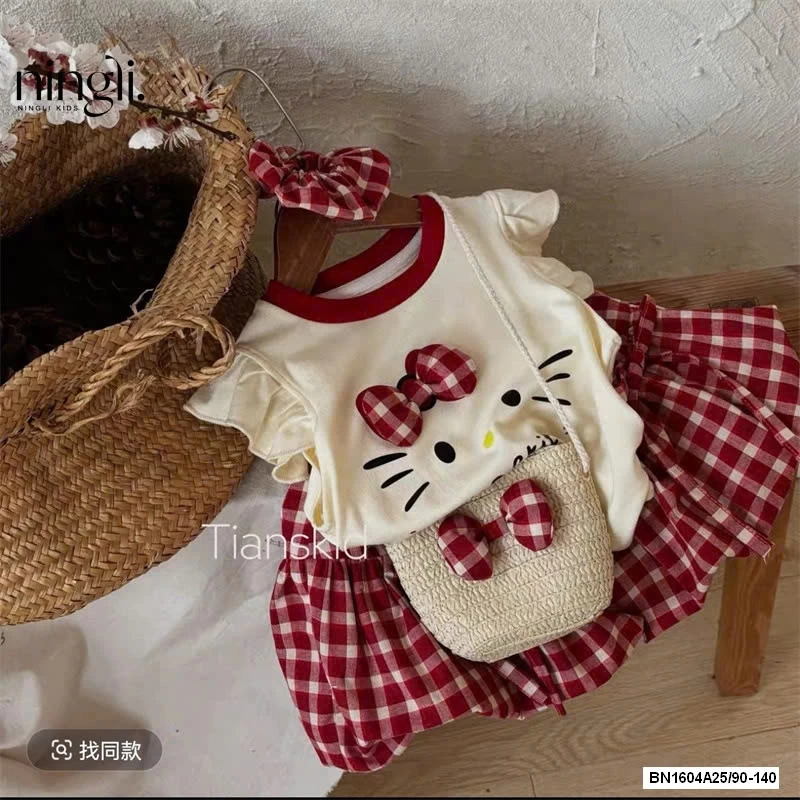 SÉT ĐỎ KITTY KÈM TÚI