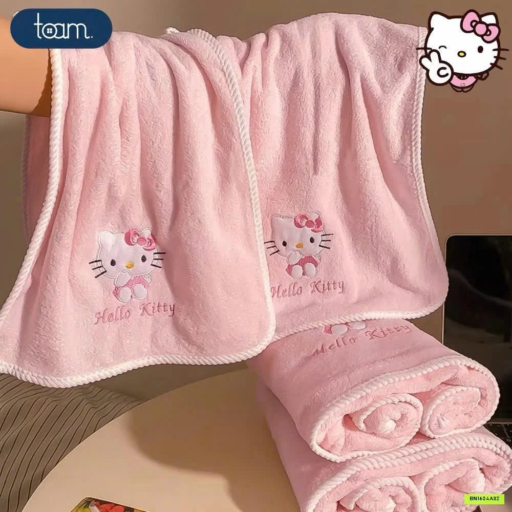 SÉT 2 KHĂN KITTY HỒNG