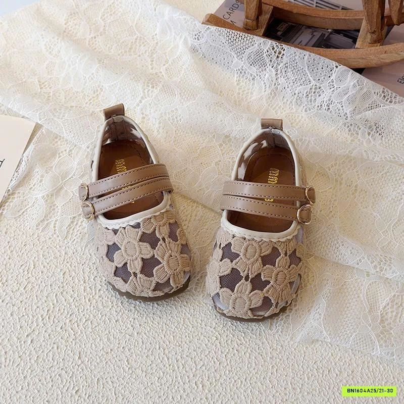 GIÀY BÚP BÊ LƯỚI HOA CHO BG