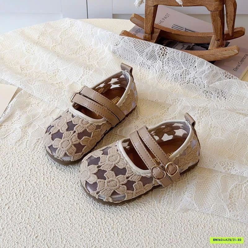 GIÀY BÚP BÊ LƯỚI HOA CHO BG