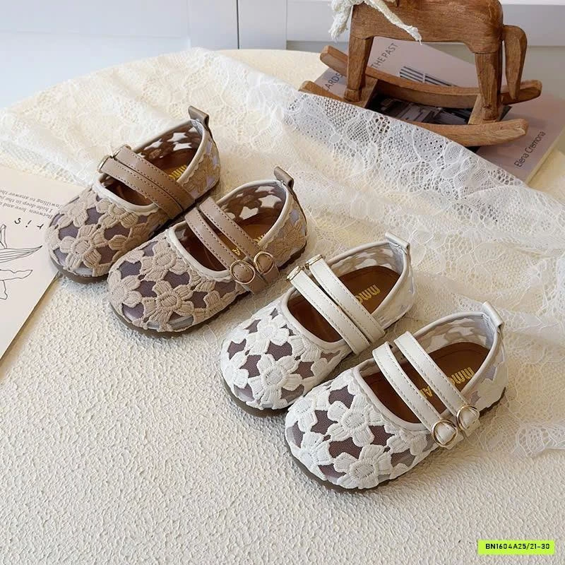 GIÀY BÚP BÊ LƯỚI HOA CHO BG