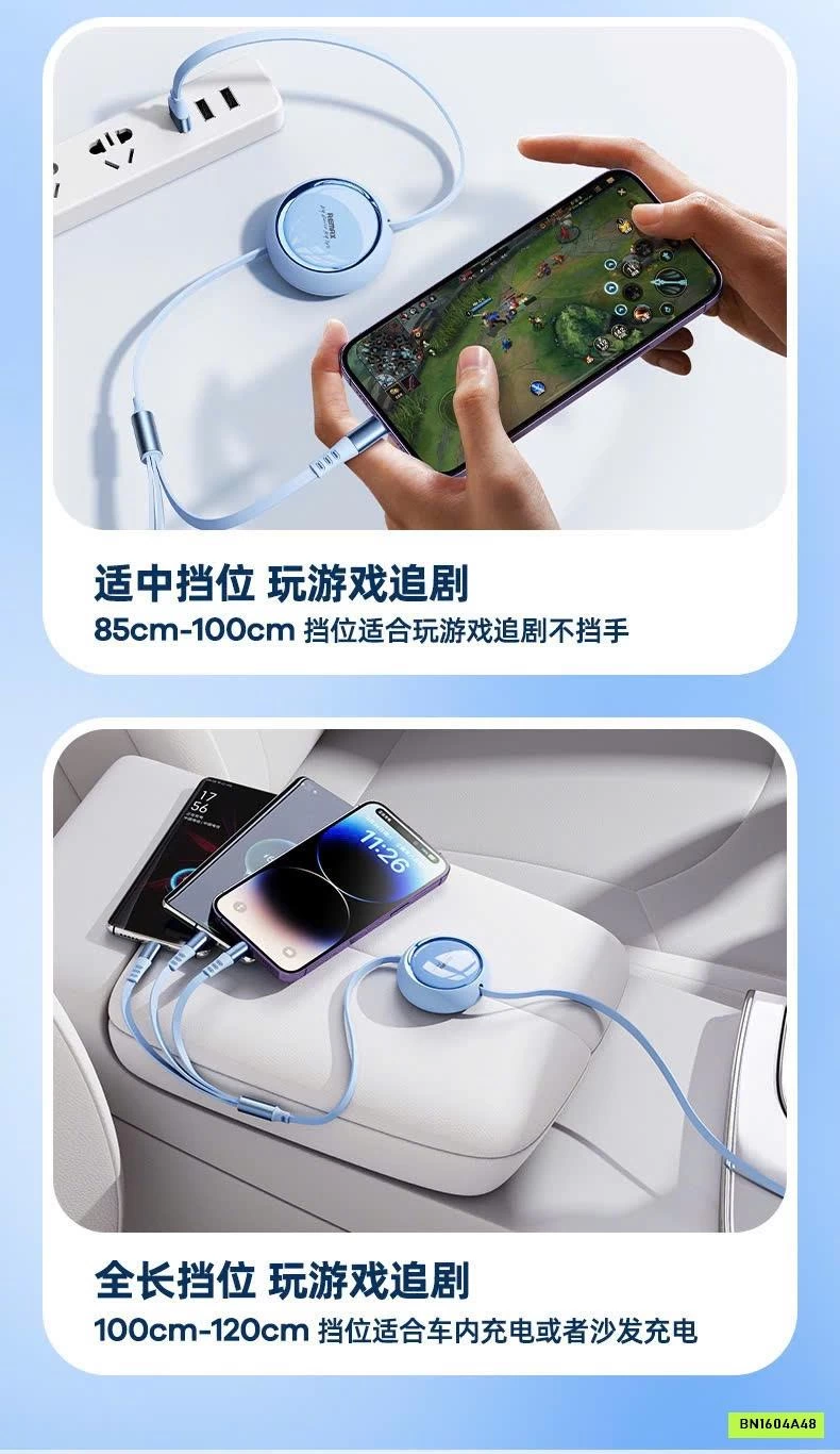 DÂY SẠC REMAX CHÍNH HÃNG 3IN1