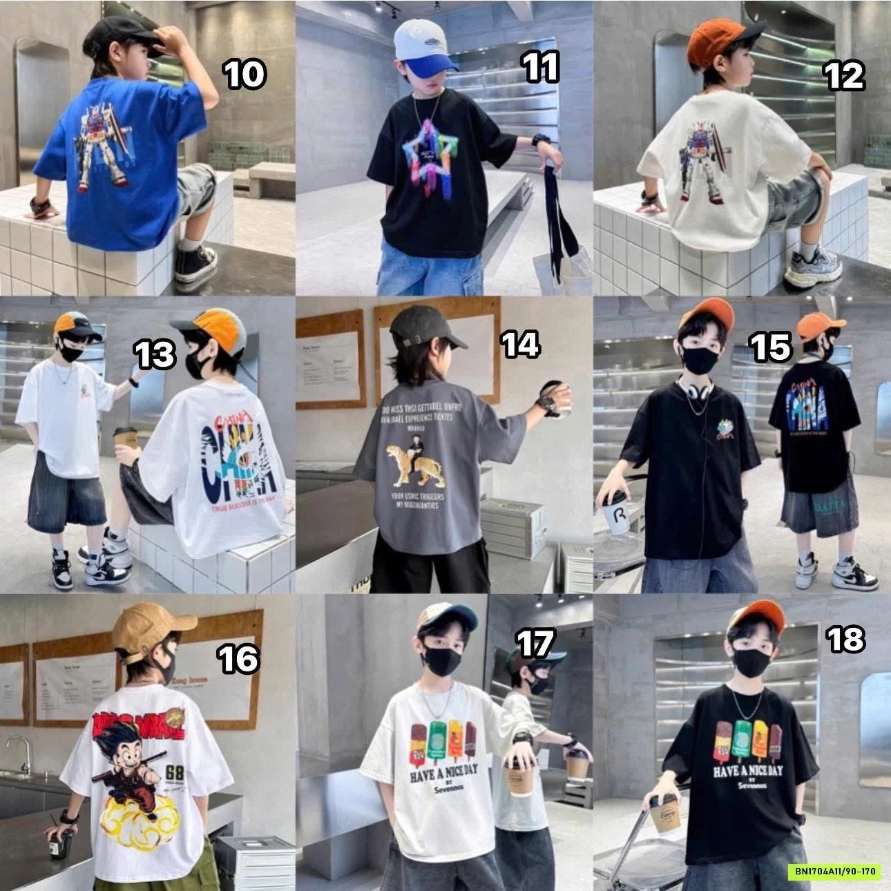 BST ÁO PHÔNG BÉ TRAI