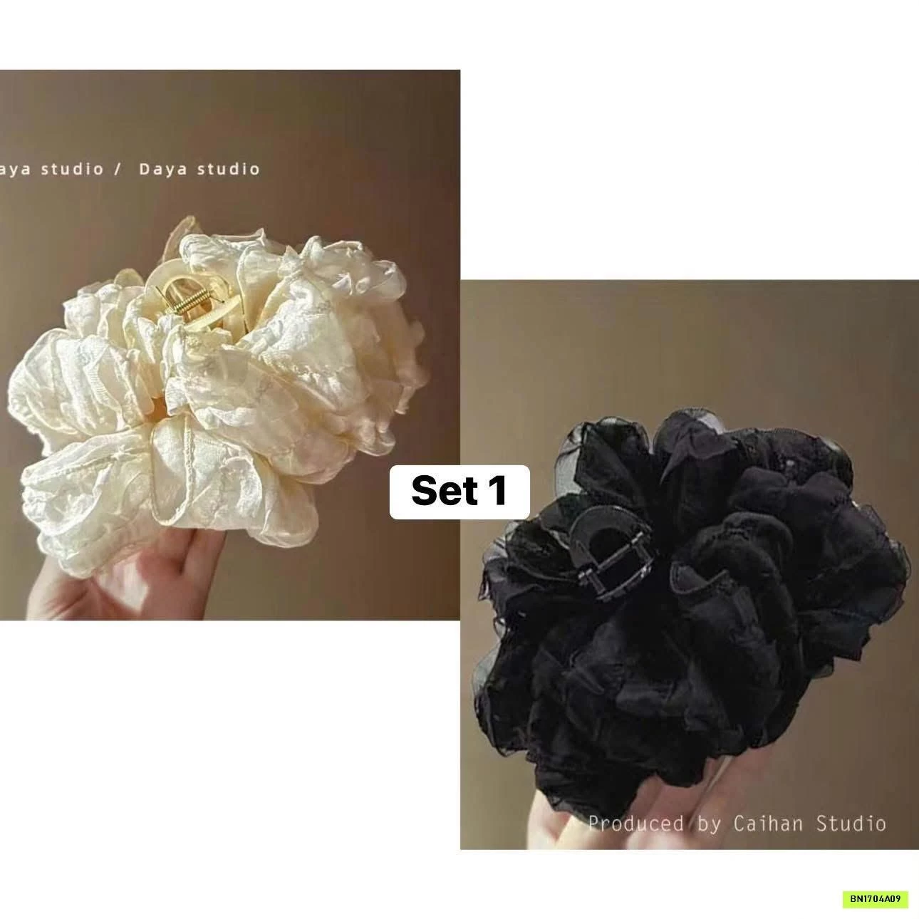 SET 2 KẸP TÓC BẢN TO HQ