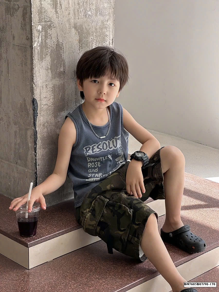 ÁO THUN 3 LỖ BÉ TRAI AMBB 25C123