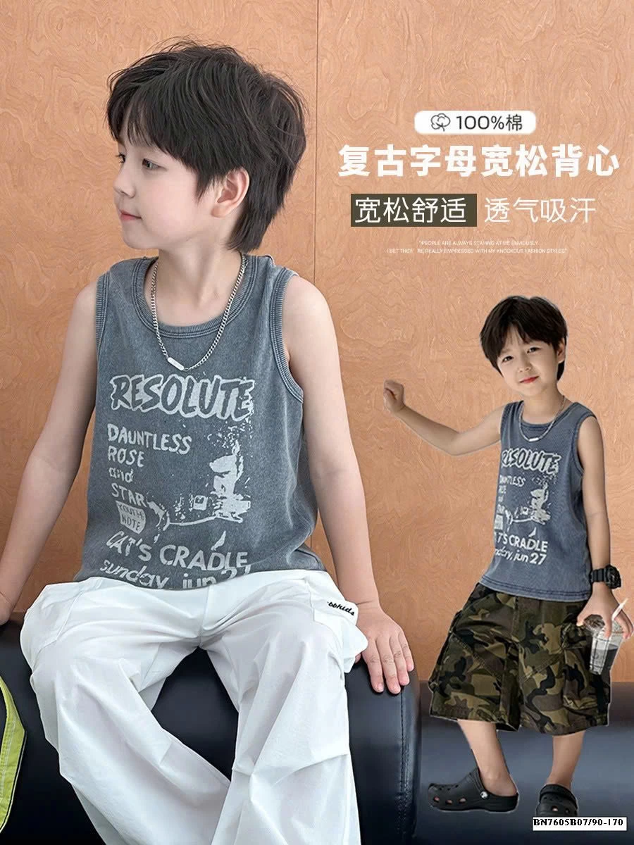 ÁO THUN 3 LỖ BÉ TRAI AMBB 25C123