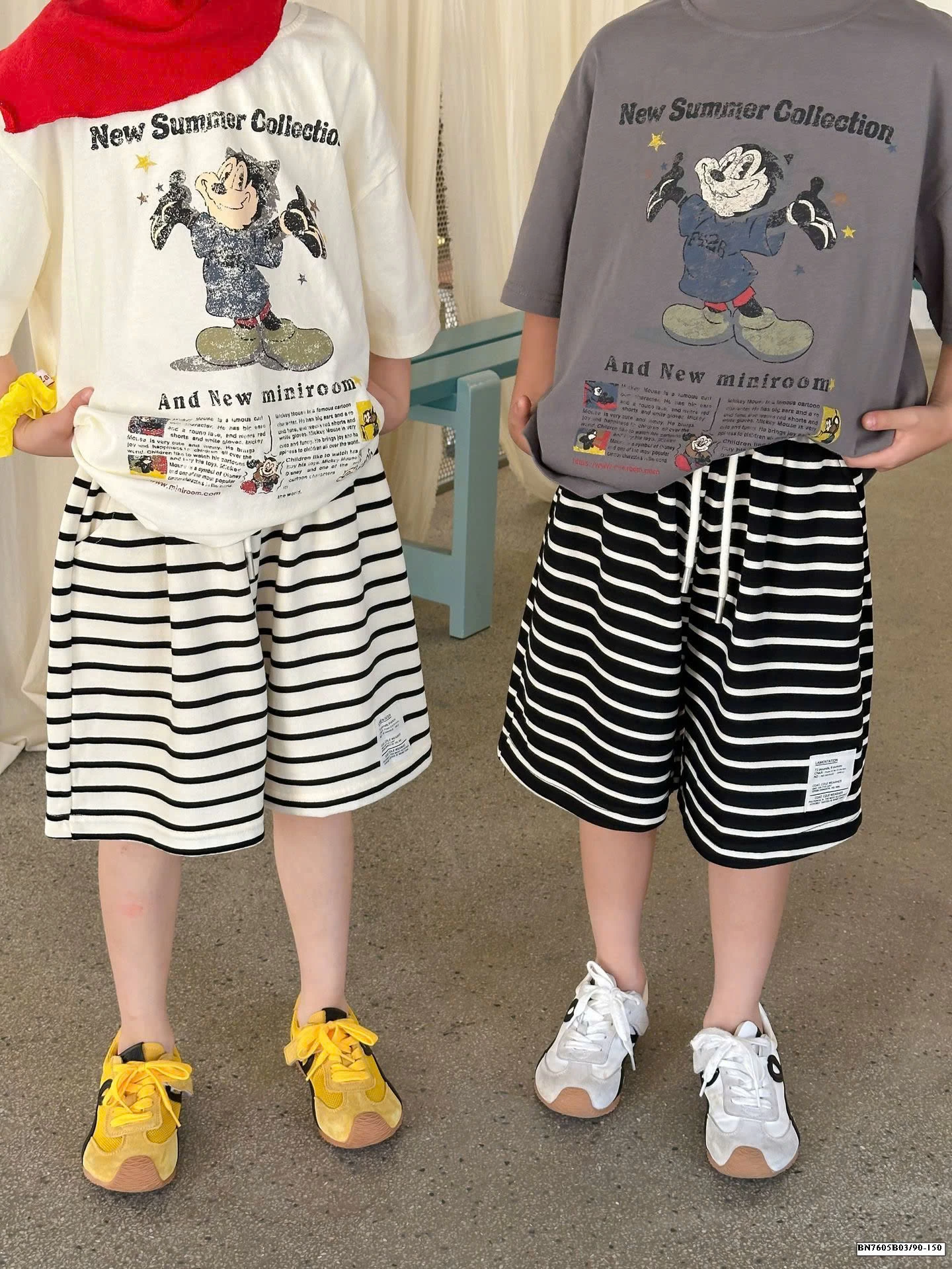 QUẦN SHORT COTTON KẺ NGANG