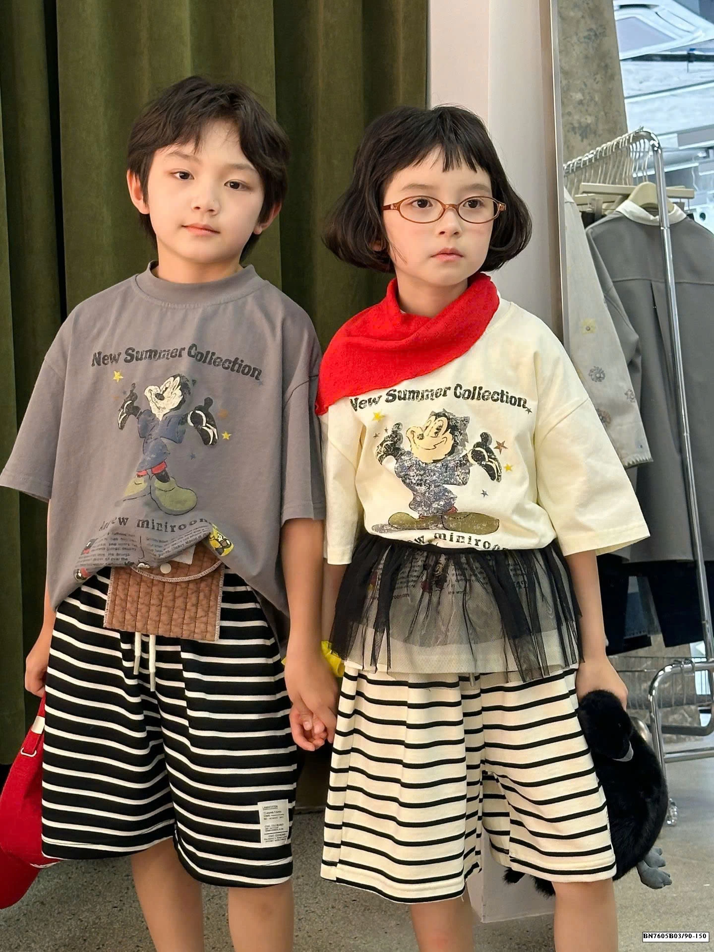 QUẦN SHORT COTTON KẺ NGANG