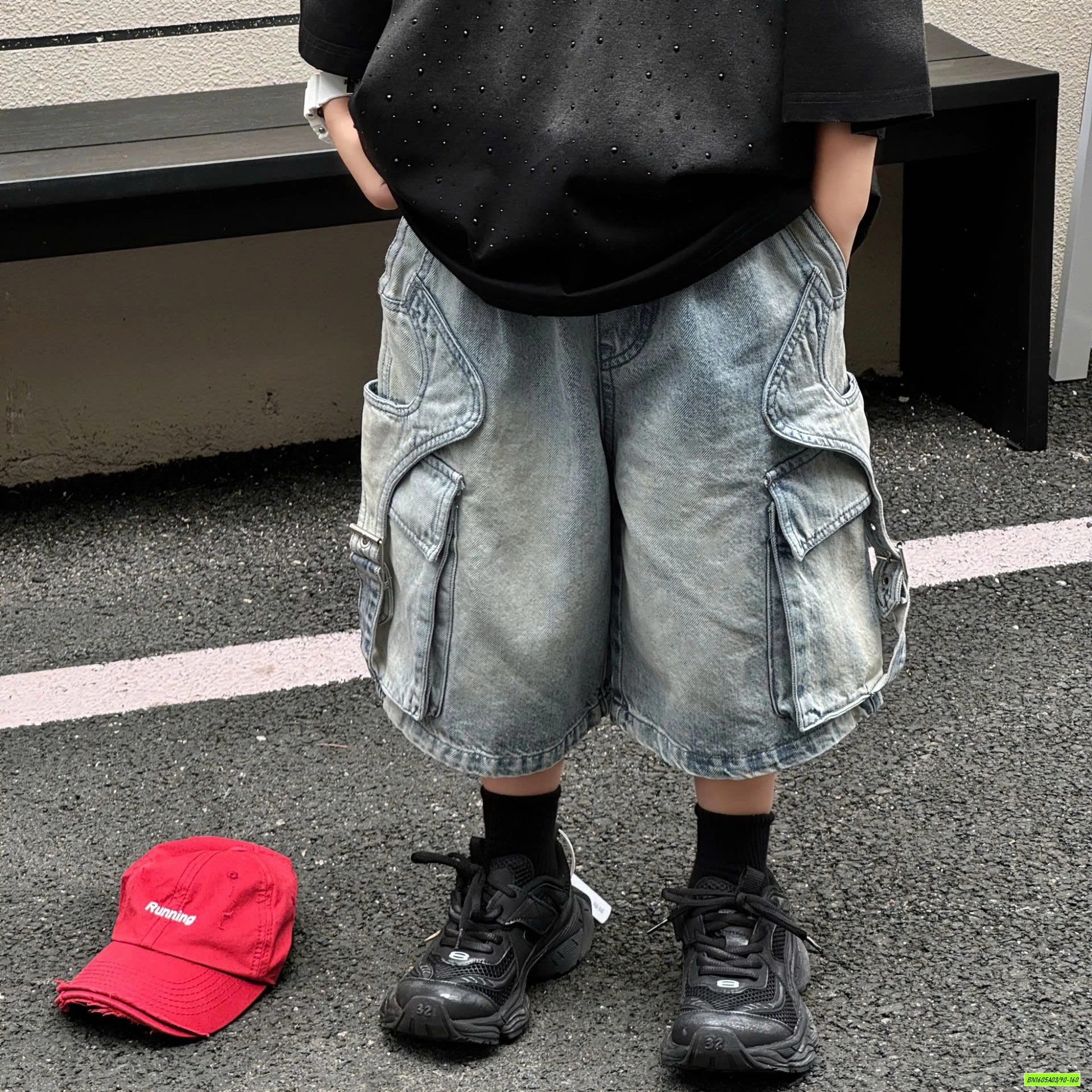 SHORT JEANS TÚI HỘP BẠC MÀU