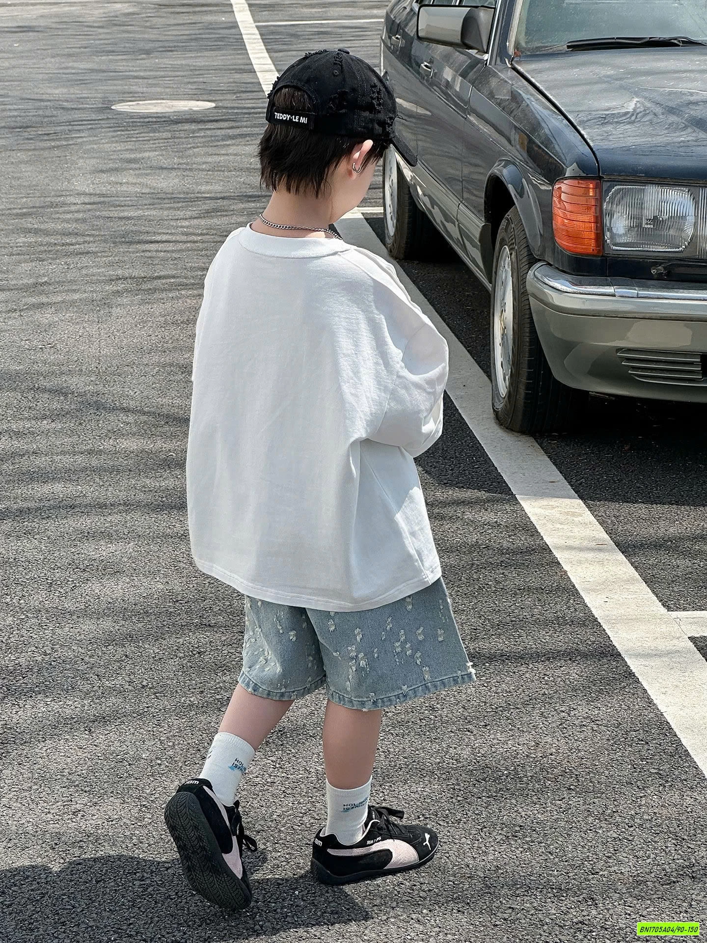 ÁO HÌNH KHỦNG LONG MIX SHORT JEANS CÀO