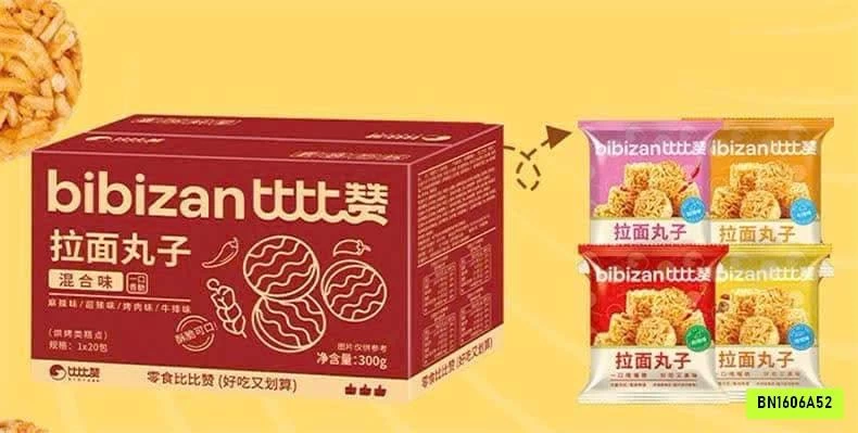 MÌ VIÊN ĂN LIỀN MIX VỊ BIBIZAN