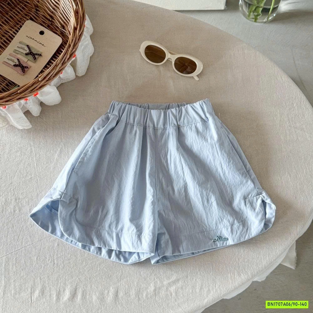 SHORT GIÓ CẠP CHUN TRƠN MÀU