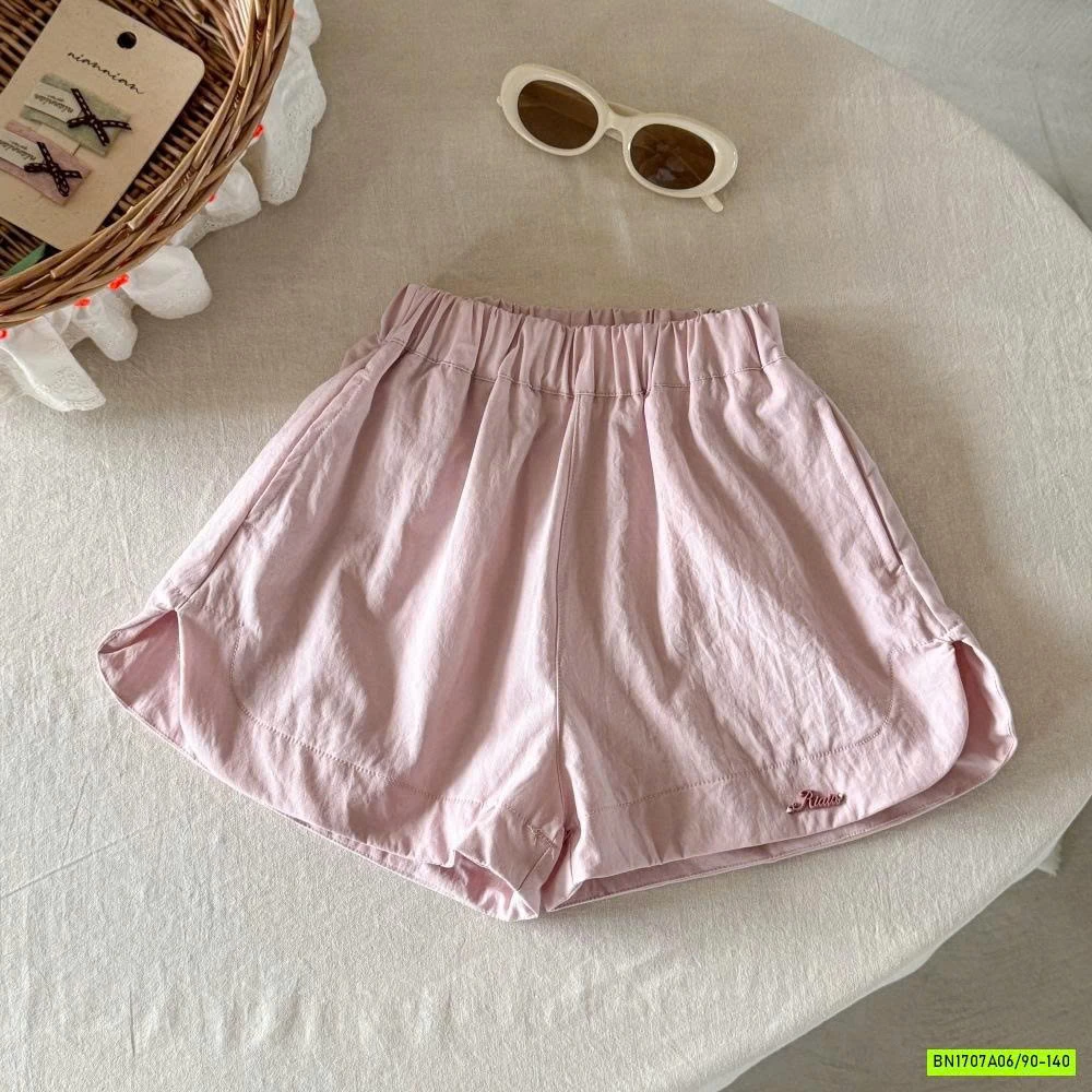 SHORT GIÓ CẠP CHUN TRƠN MÀU