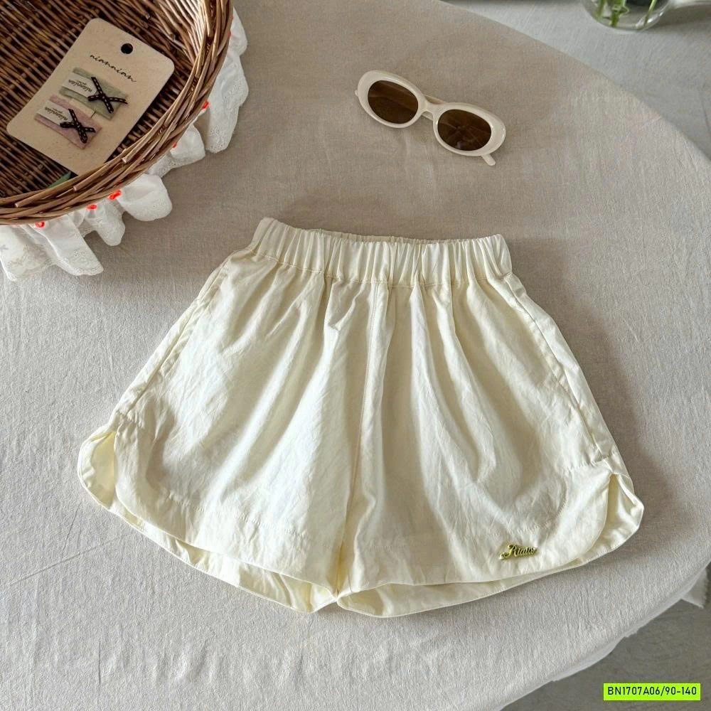 SHORT GIÓ CẠP CHUN TRƠN MÀU