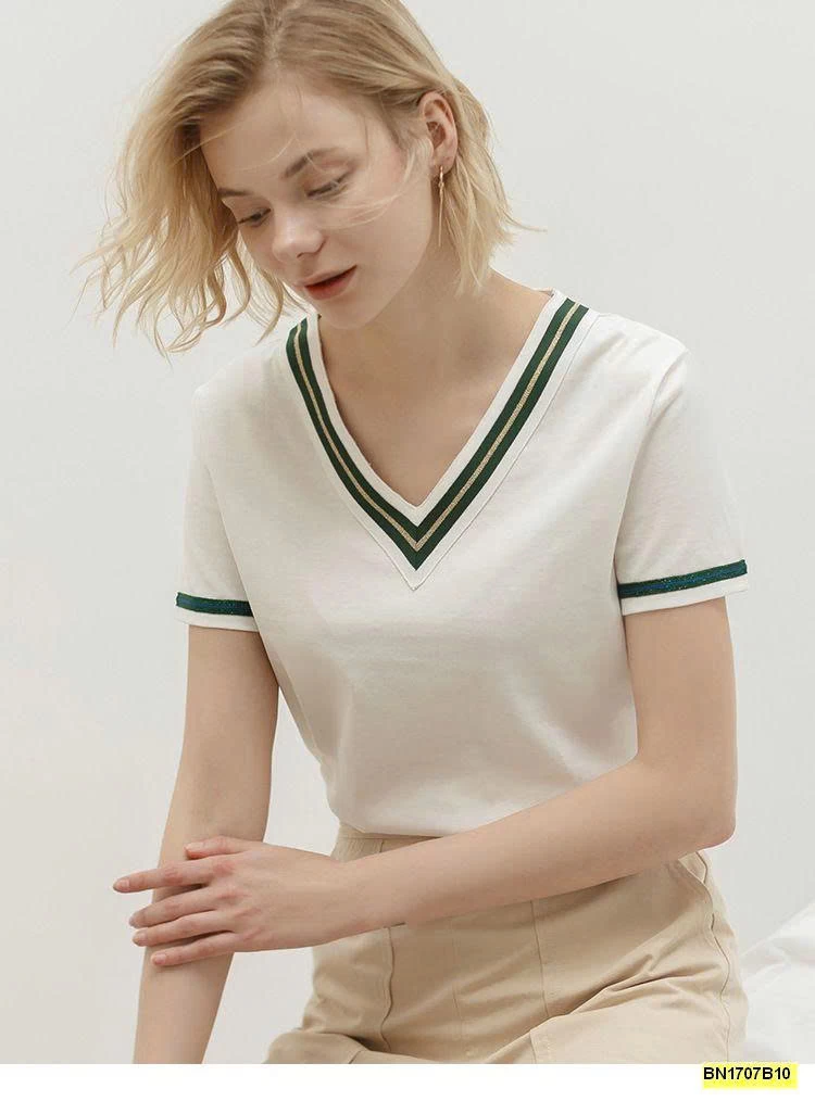 ÁO THUN CANVAUS PHỐI VIỀN