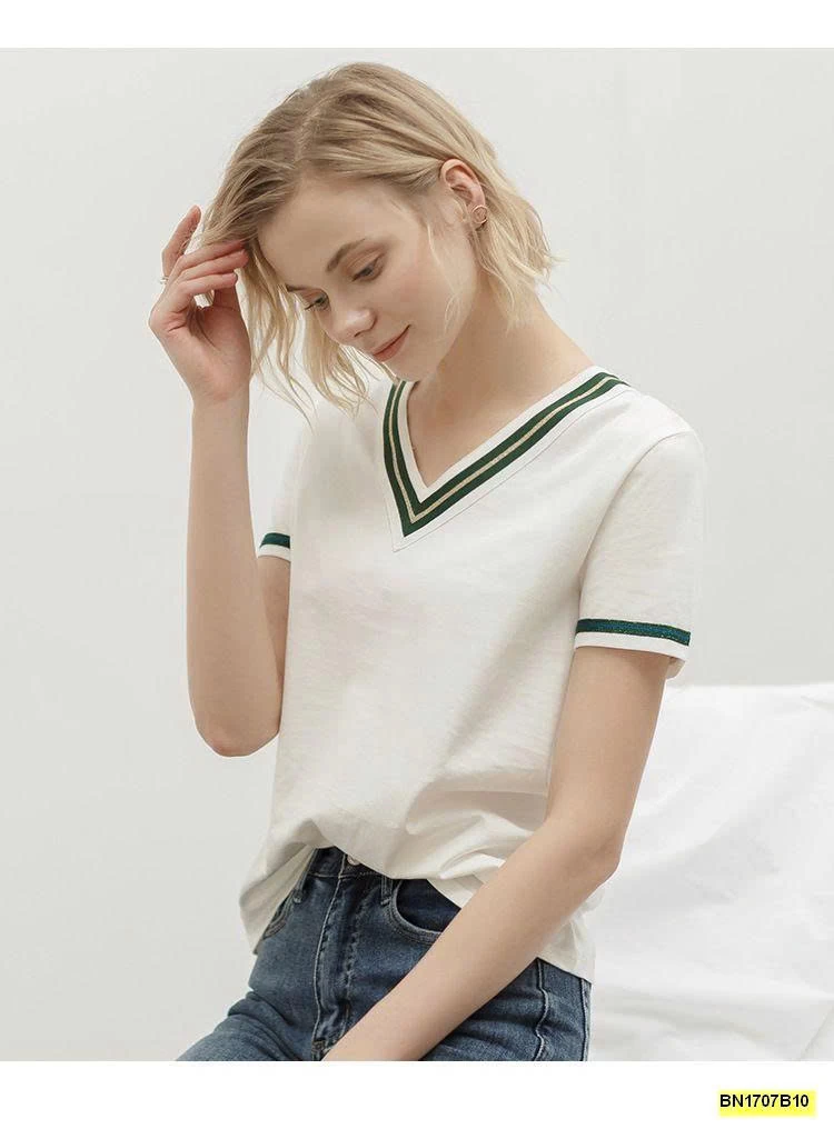 ÁO THUN CANVAUS PHỐI VIỀN