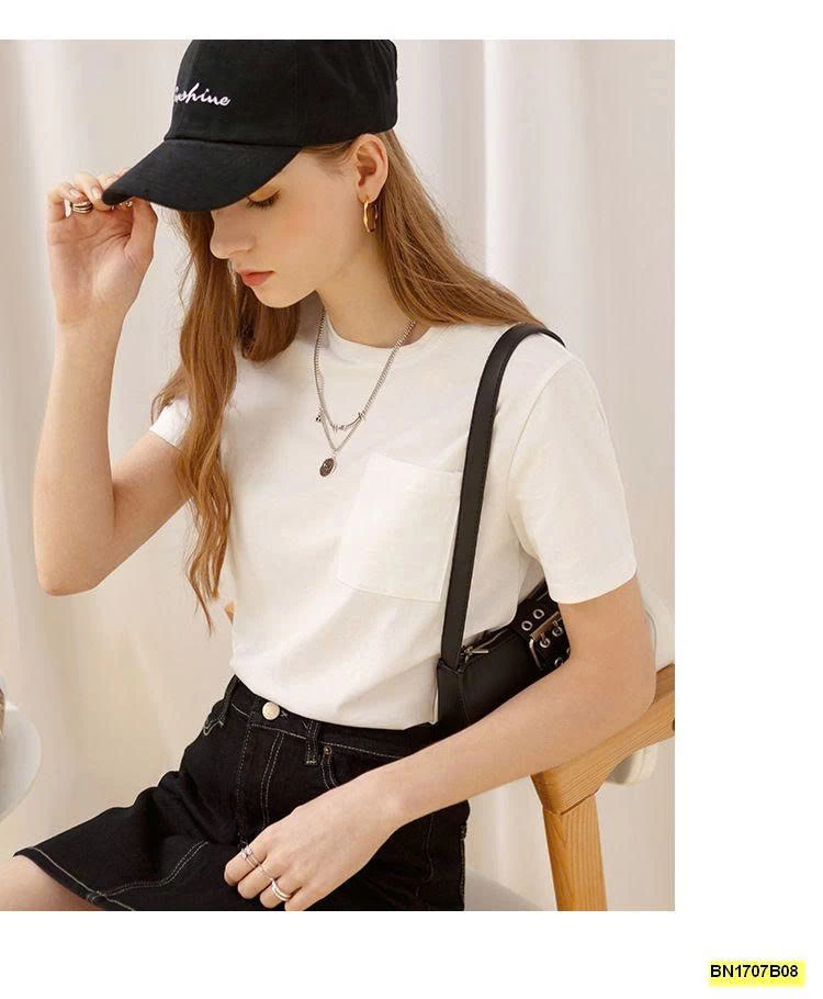 ÁO THUN TRƠN TÚI NGỰC  CANVAUS