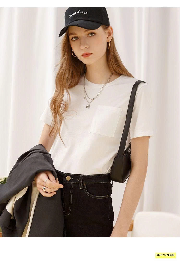 ÁO THUN TRƠN TÚI NGỰC  CANVAUS