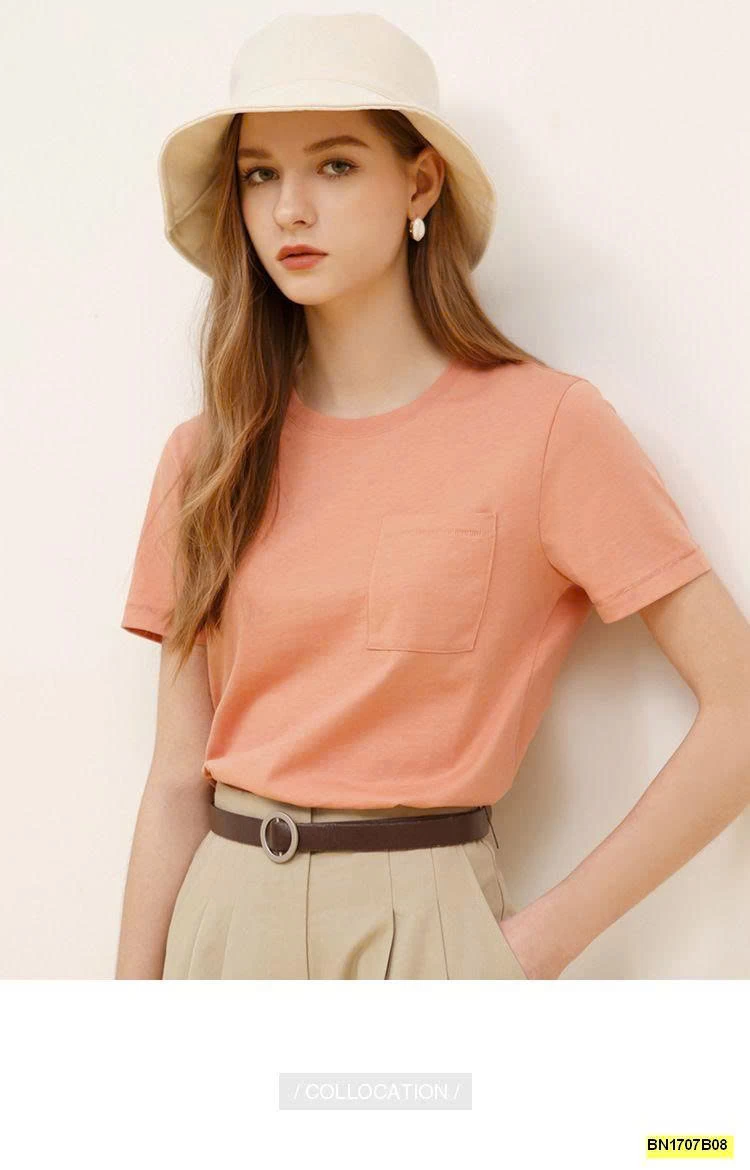 ÁO THUN TRƠN TÚI NGỰC  CANVAUS