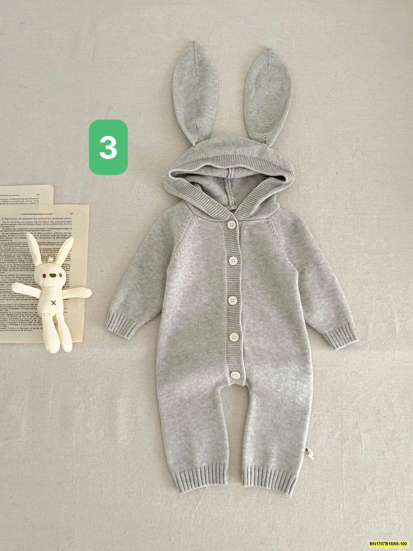 BODY LEN CÓ MŨ TRÙM ĐẦU CHO BÉ