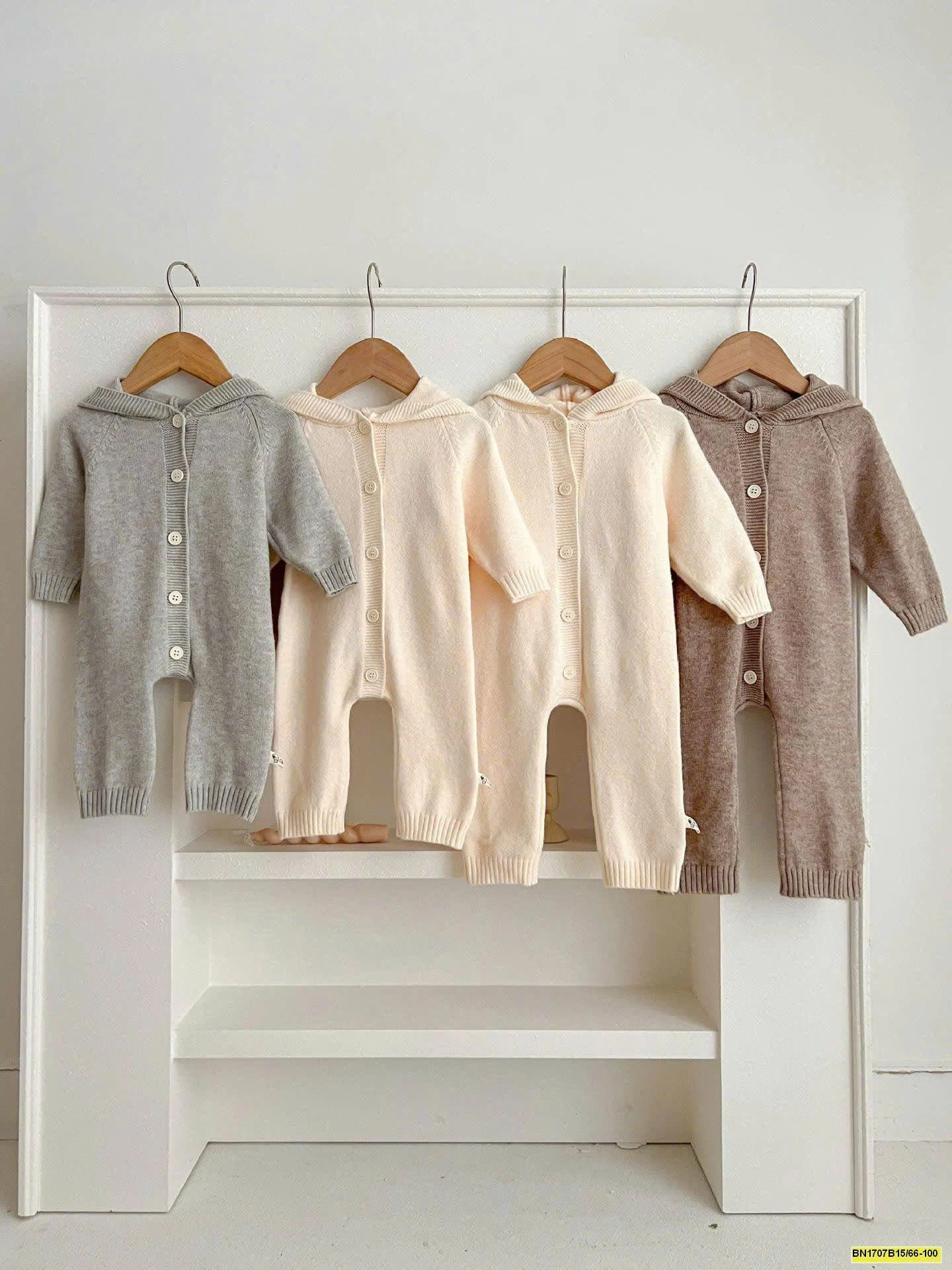 BODY LEN CÓ MŨ TRÙM ĐẦU CHO BÉ