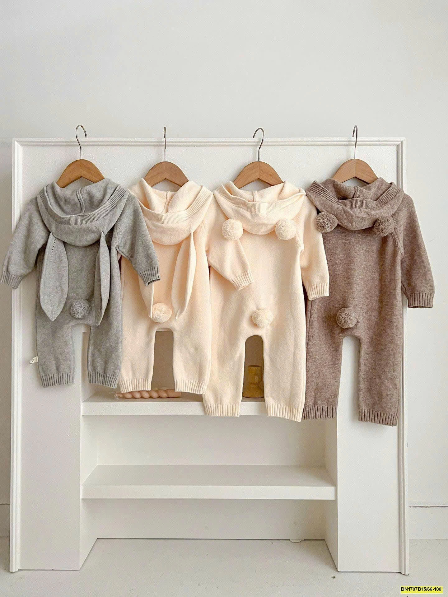 BODY LEN CÓ MŨ TRÙM ĐẦU CHO BÉ