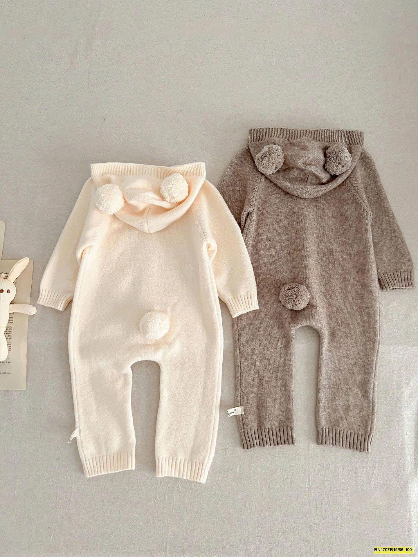 BODY LEN CÓ MŨ TRÙM ĐẦU CHO BÉ