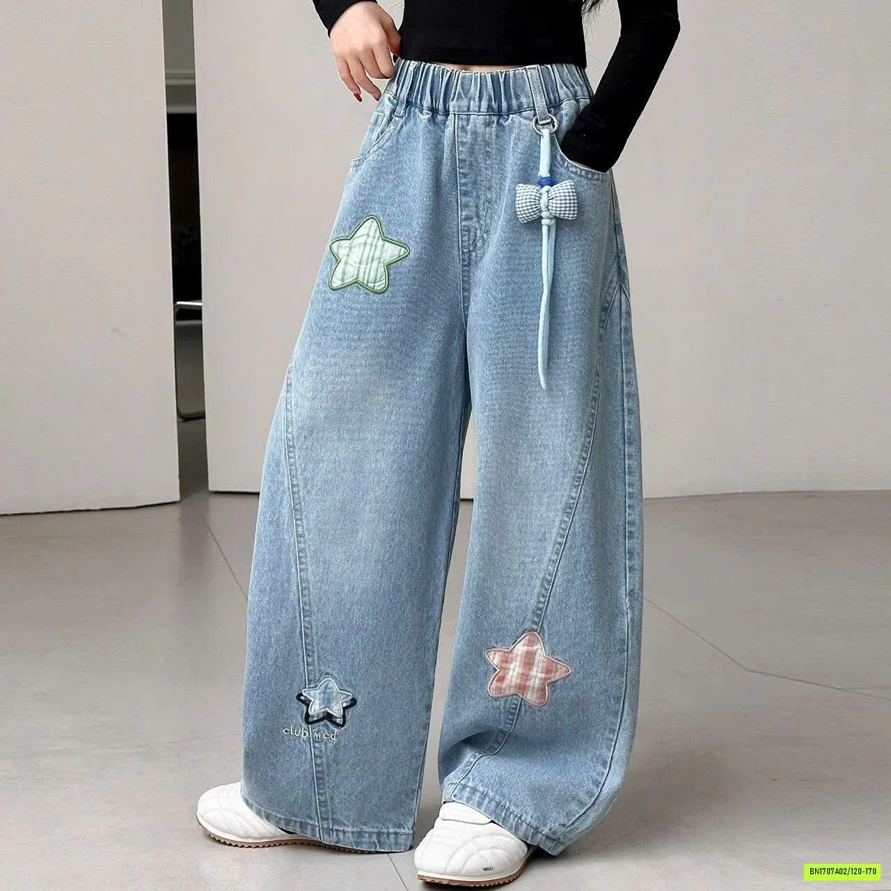 BST JEANS BAGGY BÉ GÁI