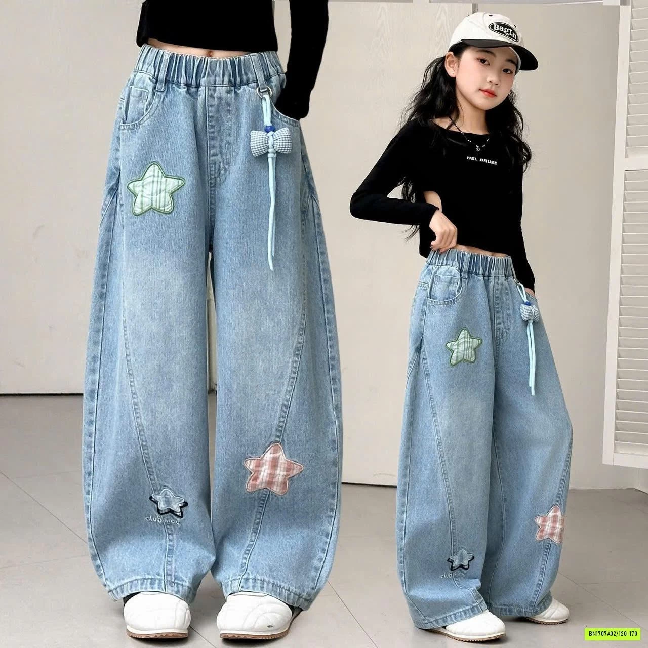BST JEANS BAGGY BÉ GÁI