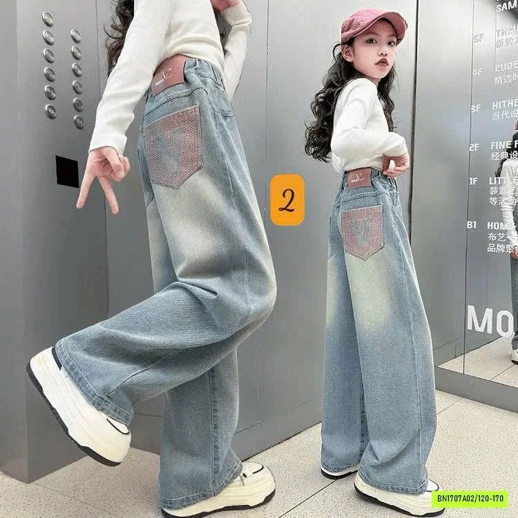 BST JEANS BAGGY BÉ GÁI