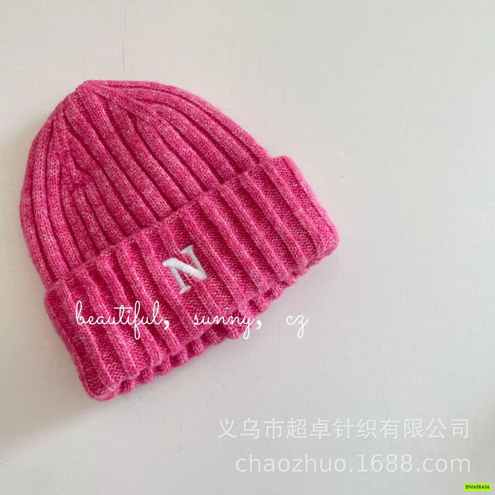 MŨ LEN THÊU CHỮ N