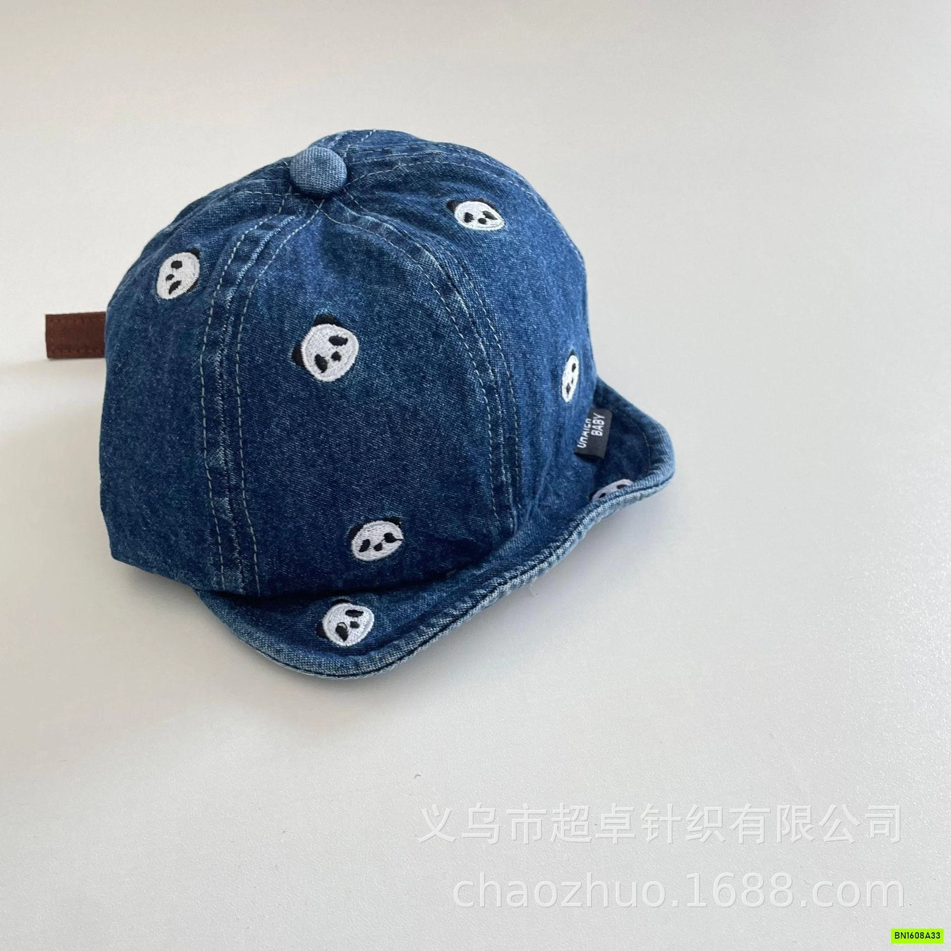 MŨ LƯỠI TRAI MỀM THÊU GẤU PANDA