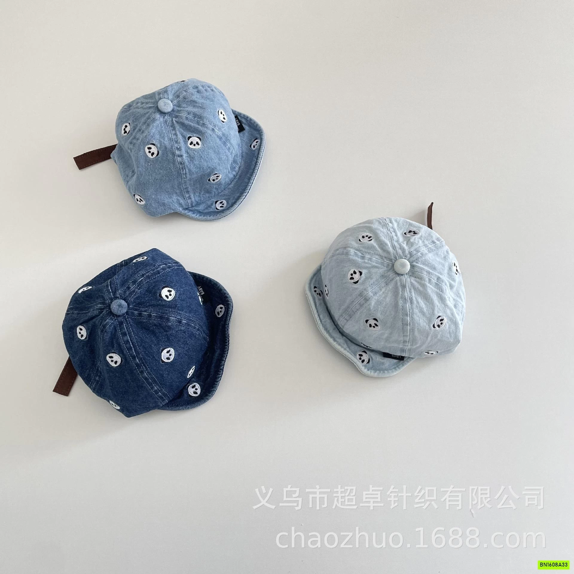 MŨ LƯỠI TRAI MỀM THÊU GẤU PANDA