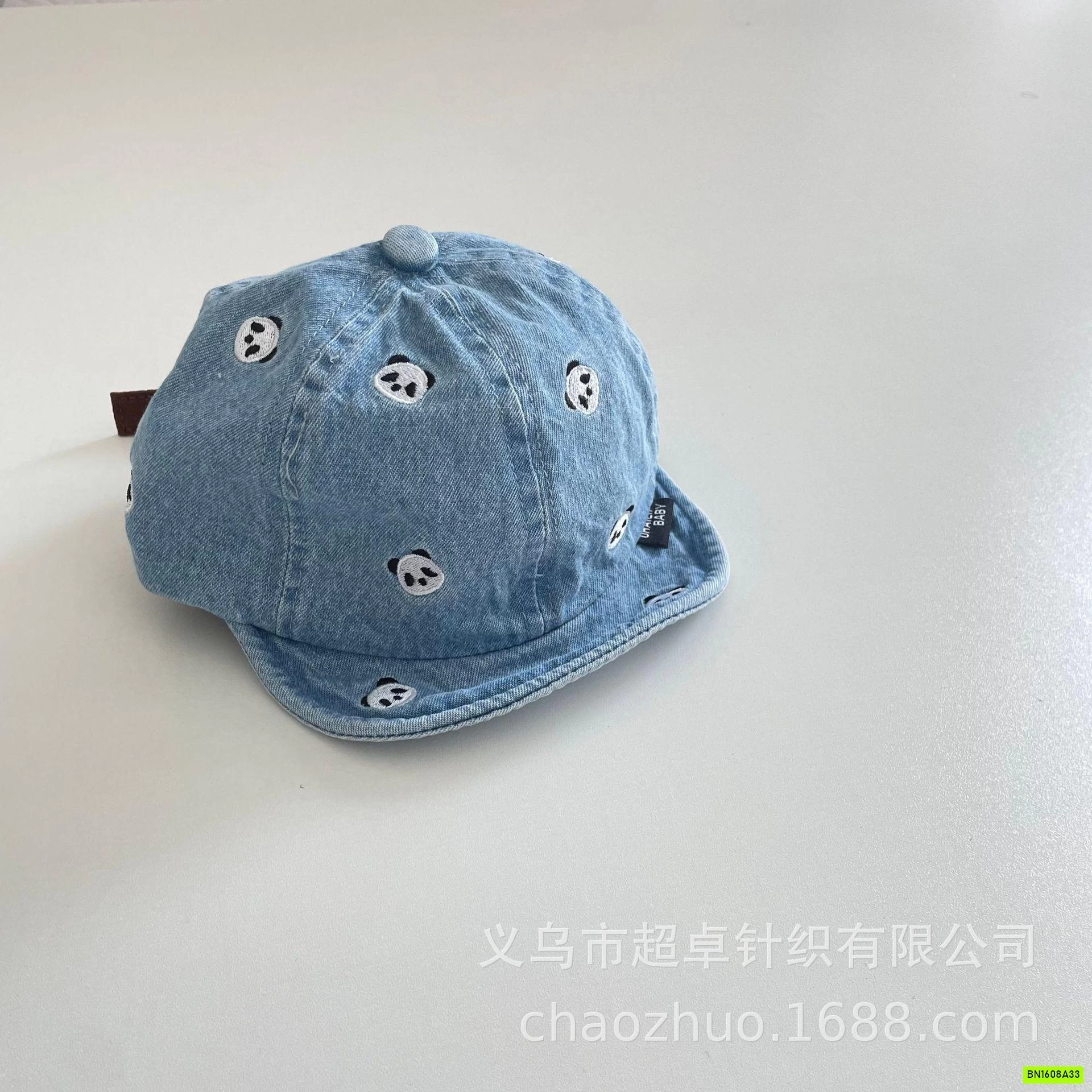 MŨ LƯỠI TRAI MỀM THÊU GẤU PANDA