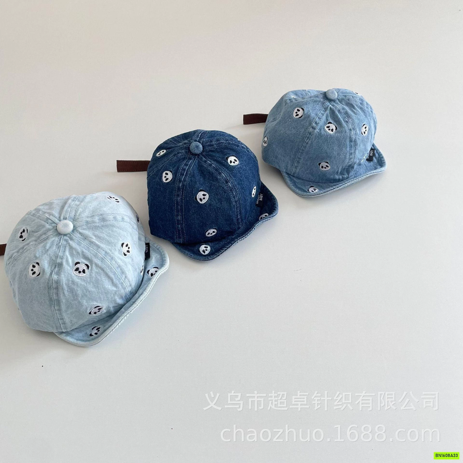 MŨ LƯỠI TRAI MỀM THÊU GẤU PANDA