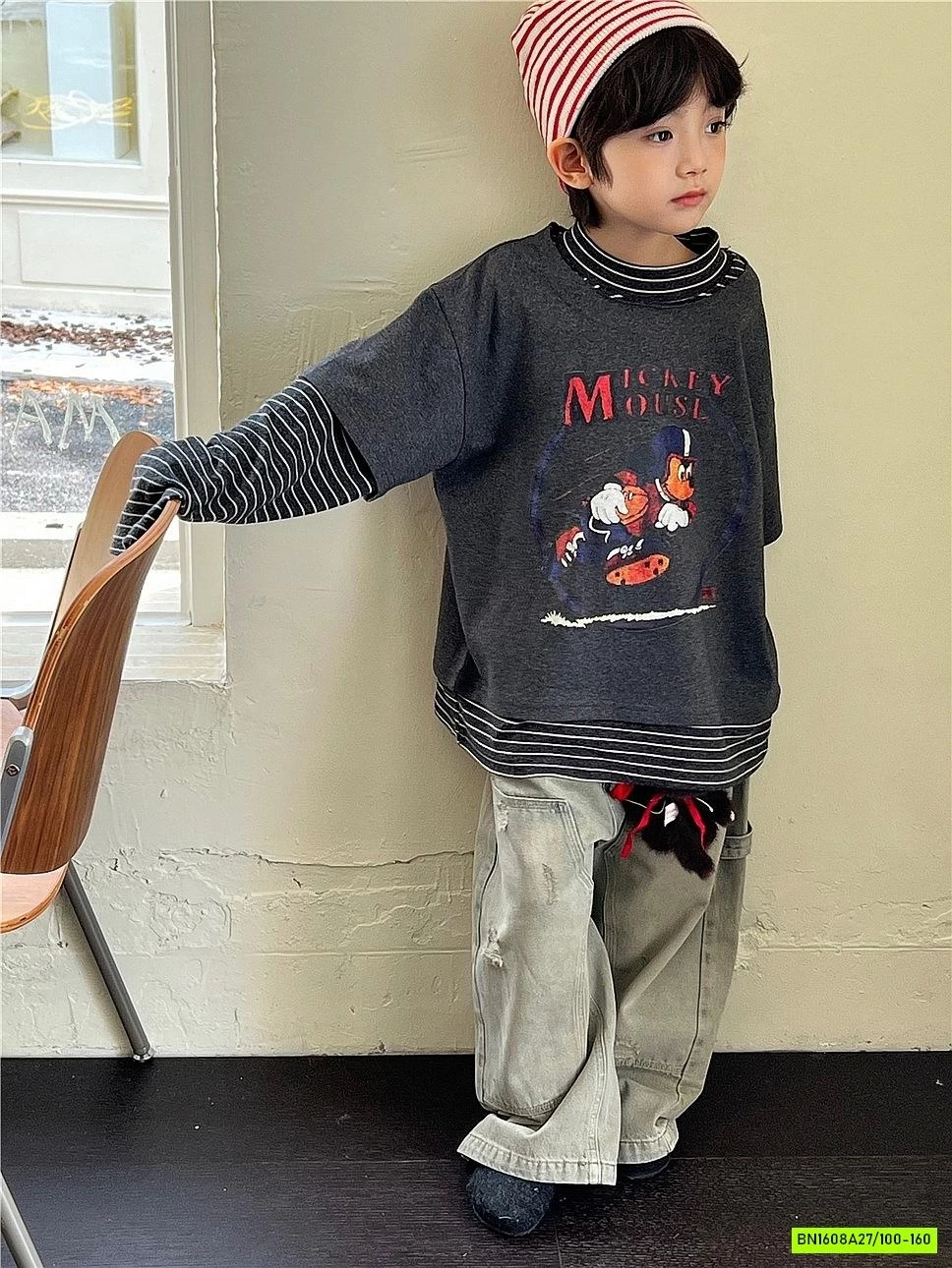 ÁO THUN M.i.c.k.e.y KẺ GIẢ 2 LỚP SNIDOLS