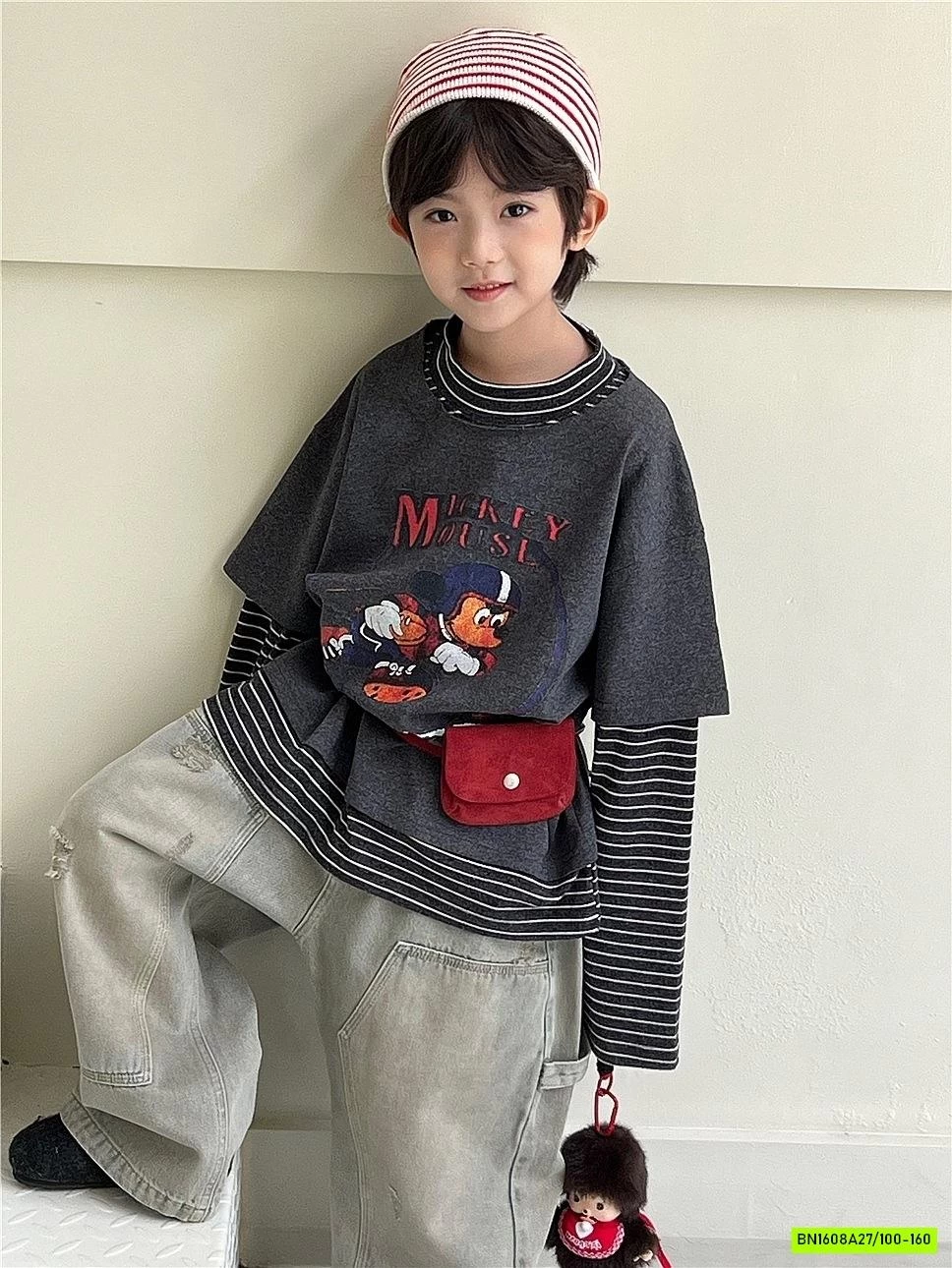 ÁO THUN M.i.c.k.e.y KẺ GIẢ 2 LỚP SNIDOLS