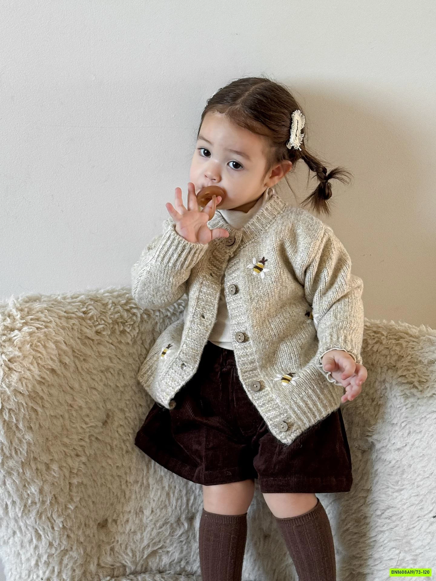 KHOÁC LEN THÊU HOA HÀN QUỐC