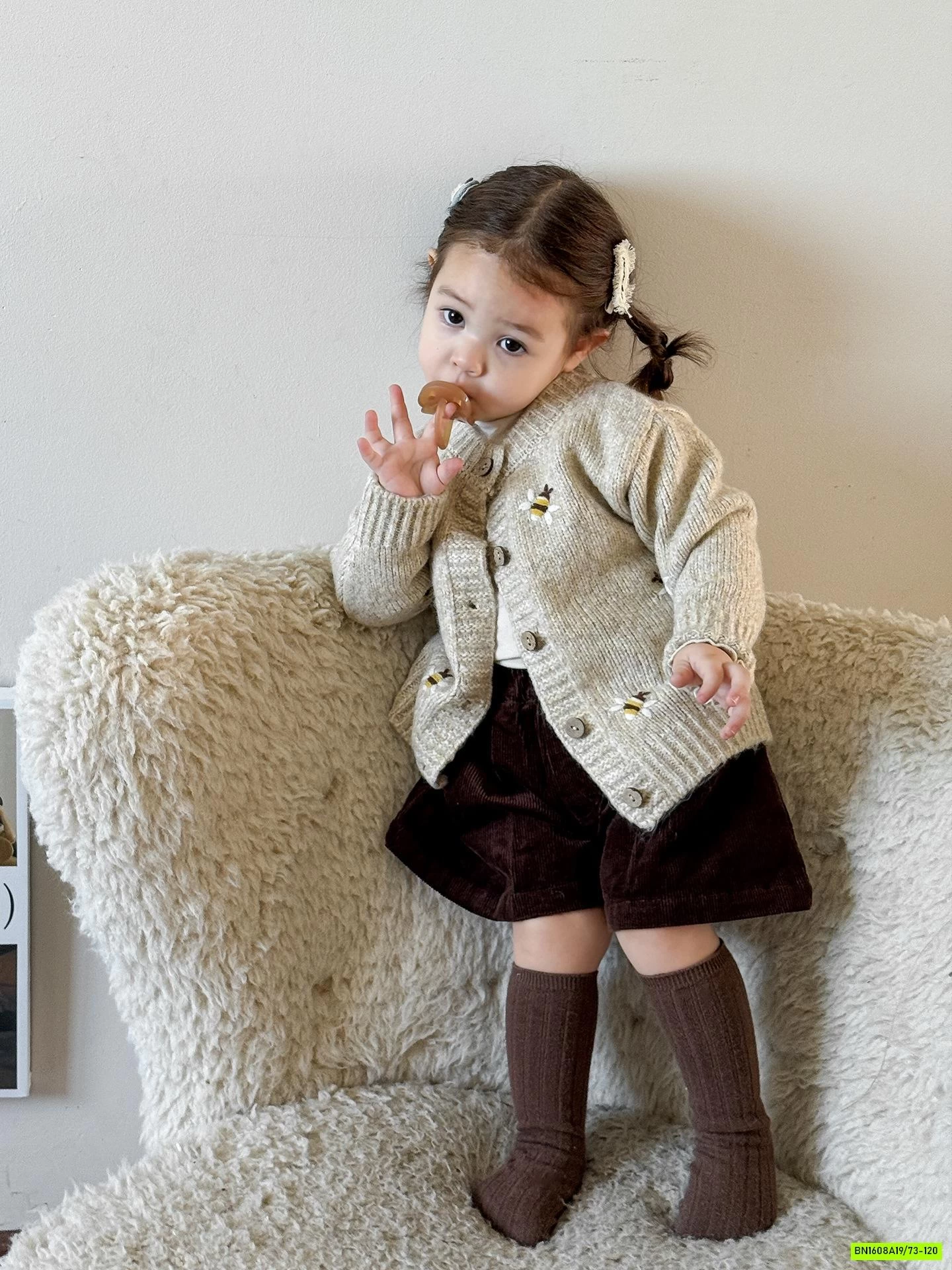 KHOÁC LEN THÊU HOA HÀN QUỐC