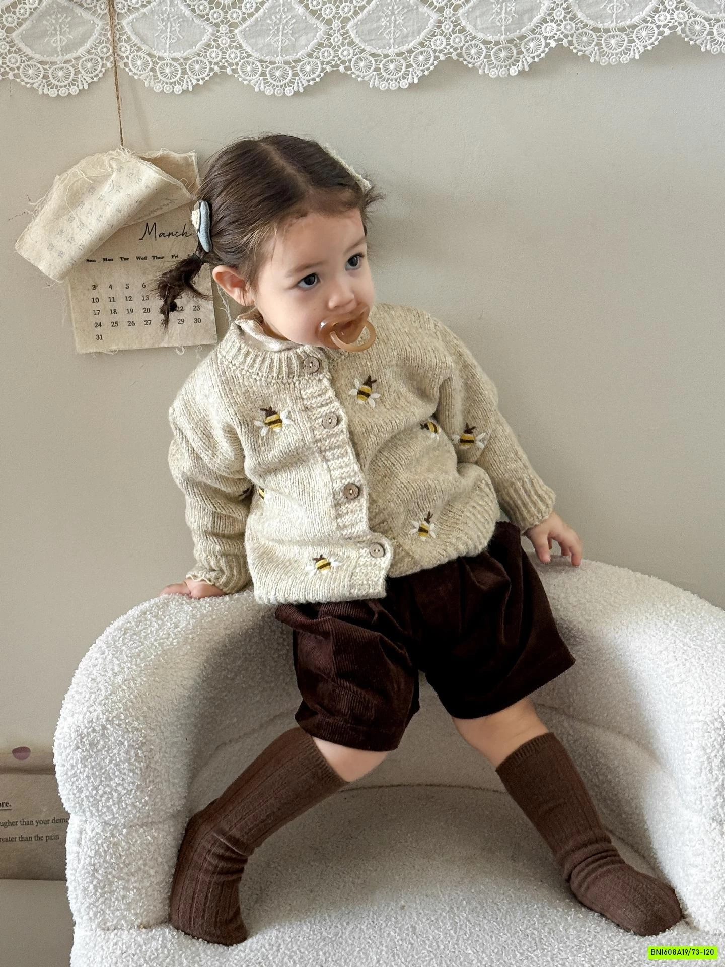 KHOÁC LEN THÊU HOA HÀN QUỐC