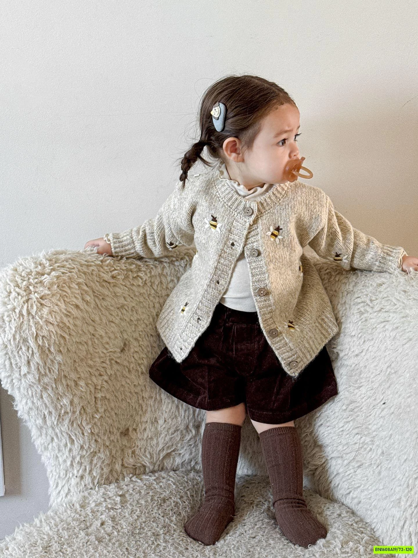 KHOÁC LEN THÊU HOA HÀN QUỐC