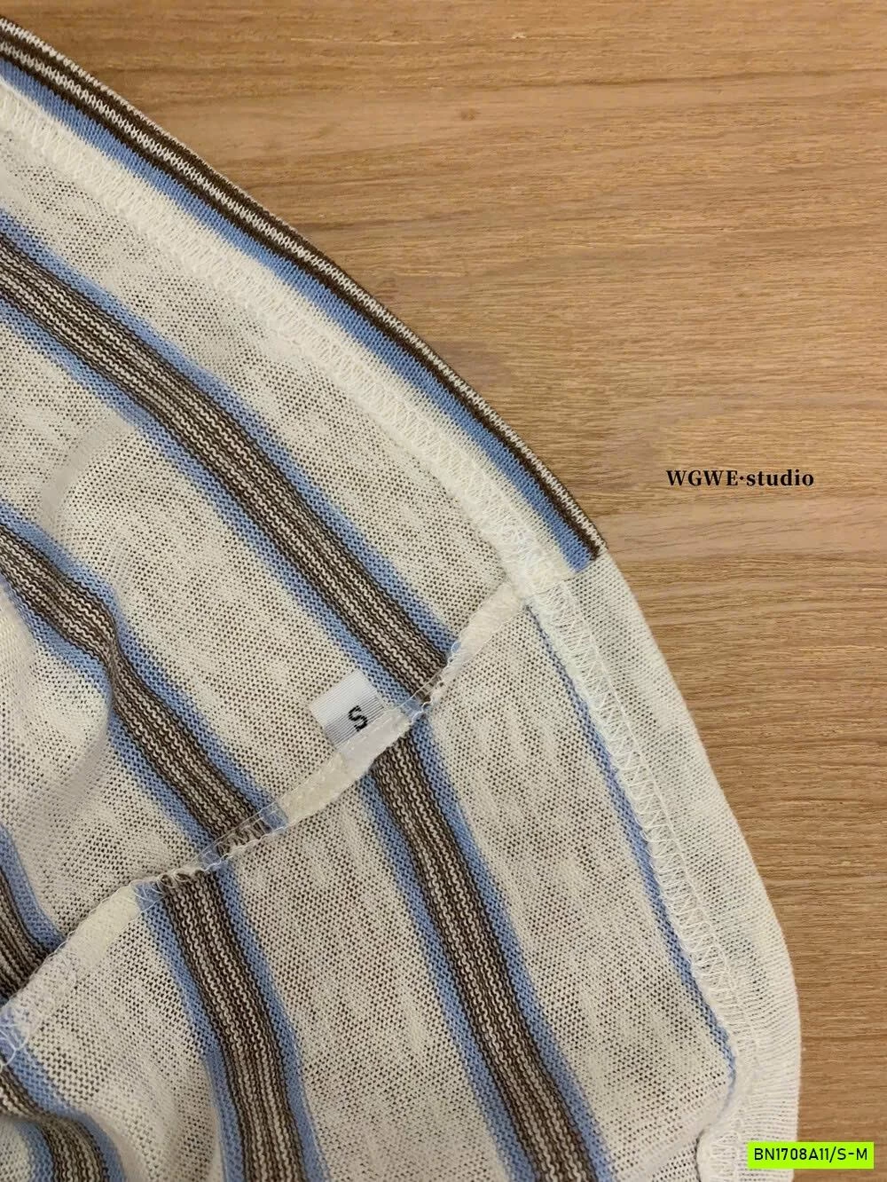 SÉT ÁO 2 DÂY + CARDIGAN KẺ WGWE6850