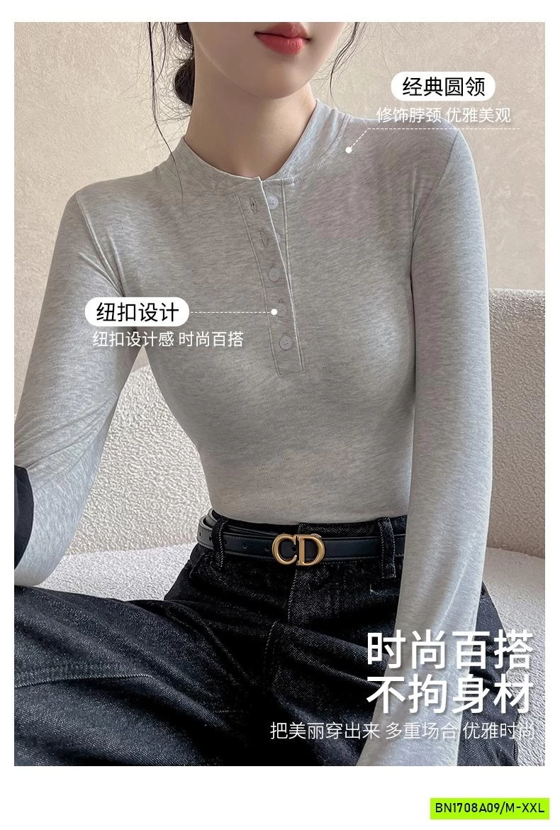 ÁO THUN BOZIP CỔ TRỤ CÚC NGỰC