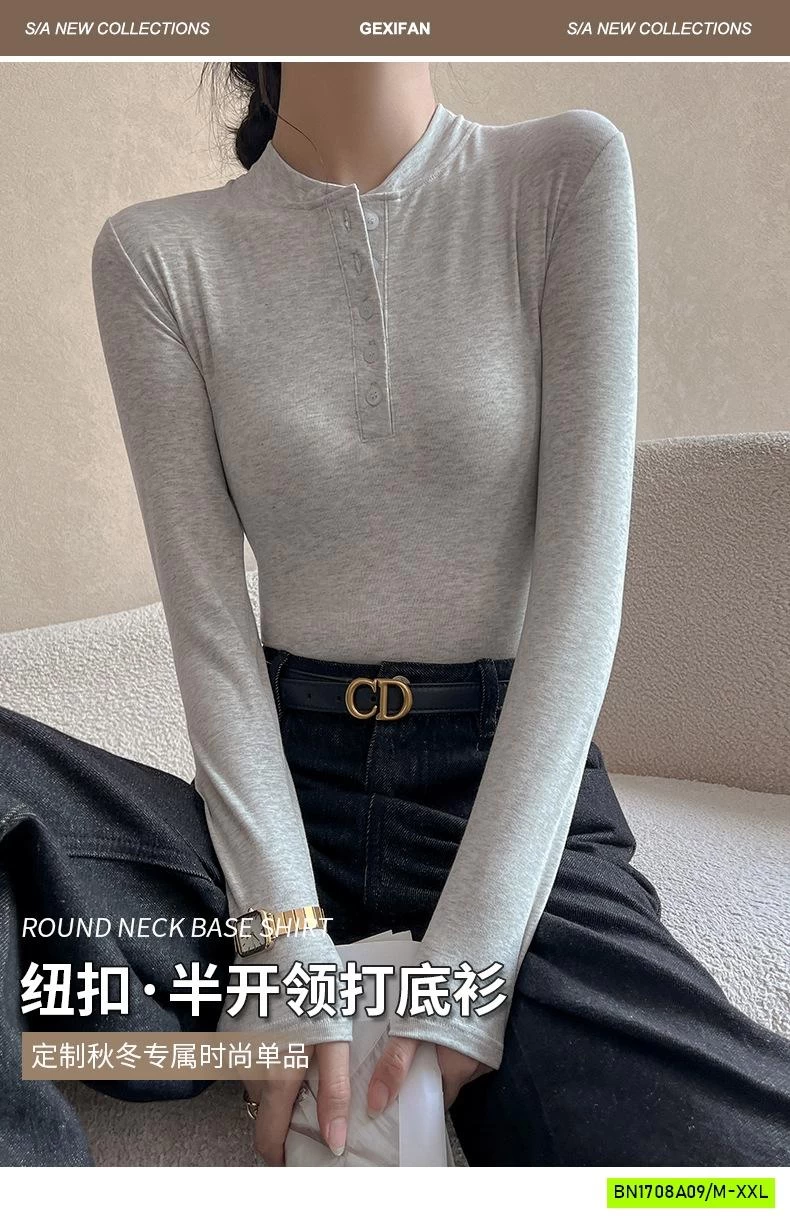 ÁO THUN BOZIP CỔ TRỤ CÚC NGỰC