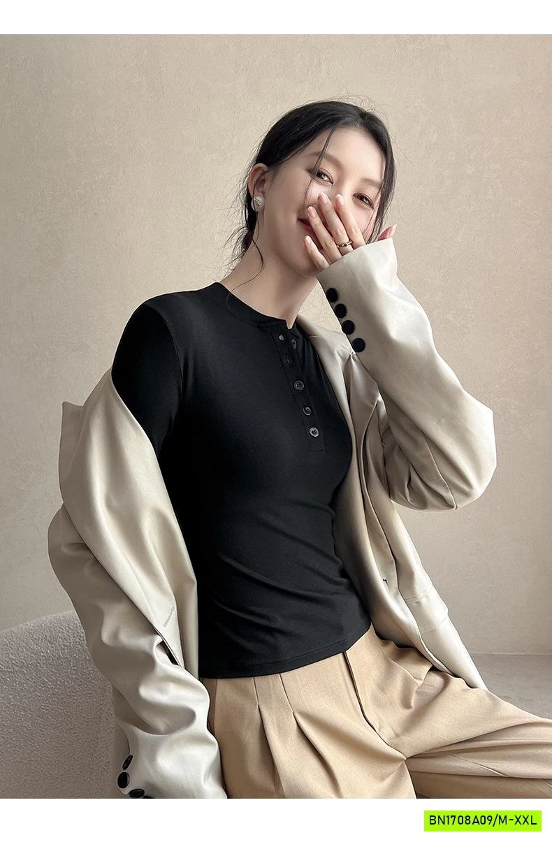 ÁO THUN BOZIP CỔ TRỤ CÚC NGỰC