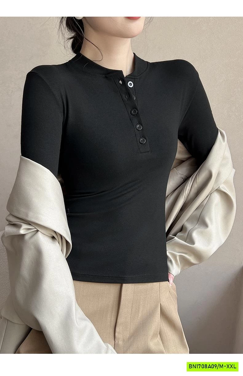 ÁO THUN BOZIP CỔ TRỤ CÚC NGỰC